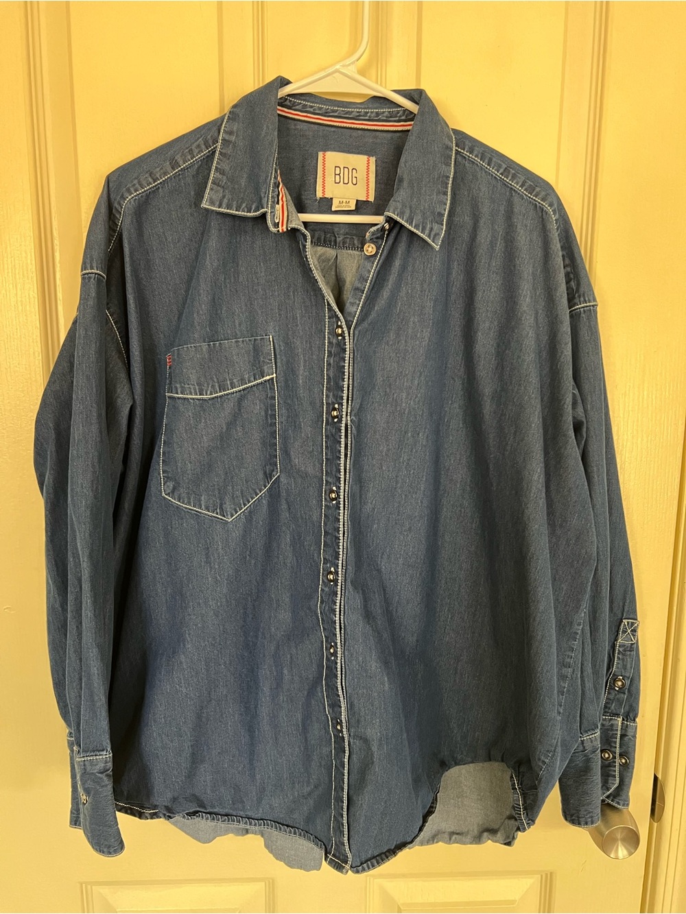 BDG Urban Outfitters Chambray Button Down Shirt Medium Oversized